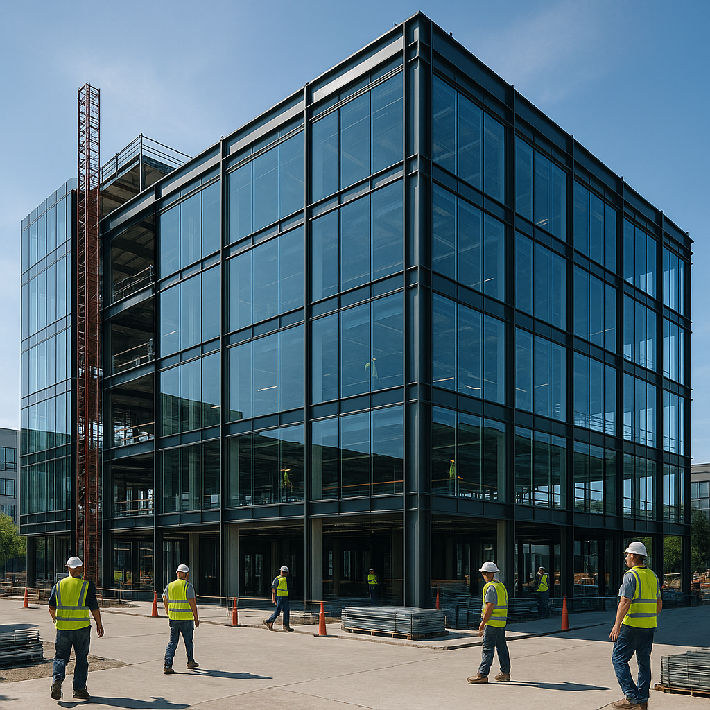 Modern construction project